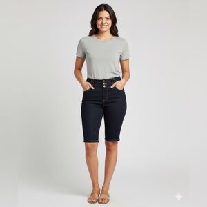 d. jeans Women's Dark Blue Cropped Jeans